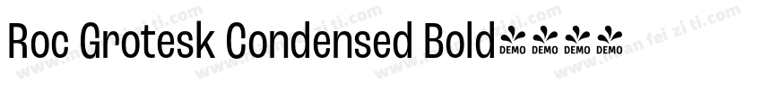 Roc Grotesk Condensed Bold字体转换